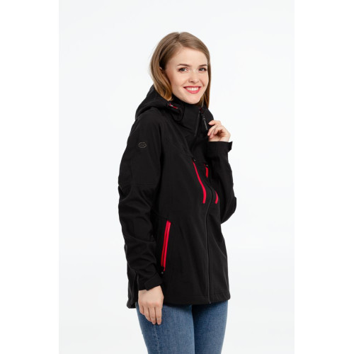 Куртка-трансформер женская Matrix, черная с красным Куртка-трансформер женская Matrix, черная с красным