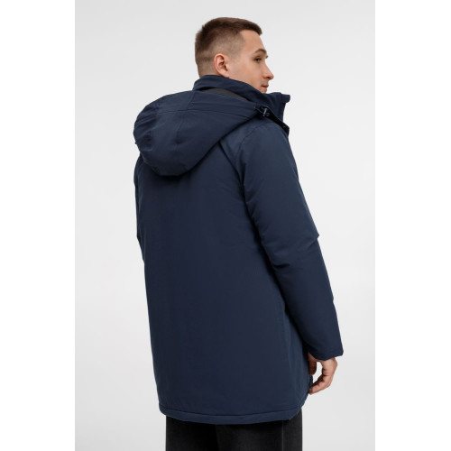 Куртка-парка унисекс Sfera, темно-синяя Куртка-парка унисекс Sfera, темно-синяя