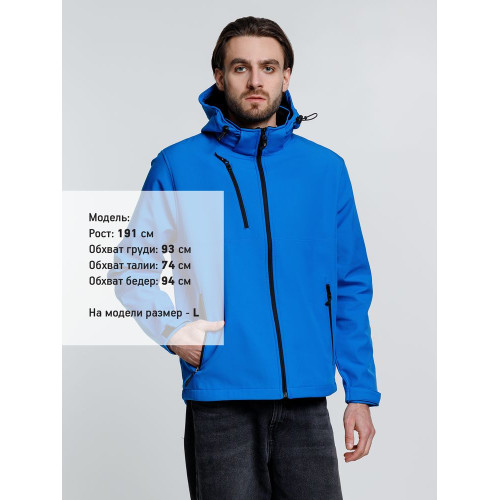Куртка софтшелл мужская Zagreb, ярко-синяя Куртка софтшелл мужская Zagreb, ярко-синяя