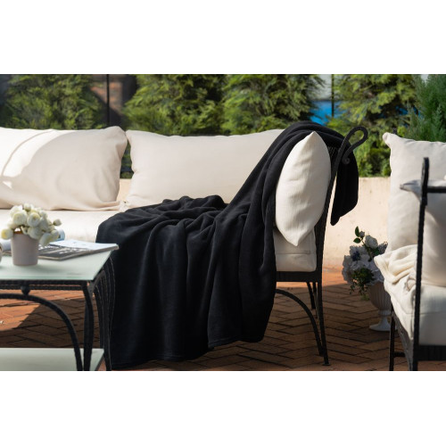 Плед Plush, черный Плед Plush, черный