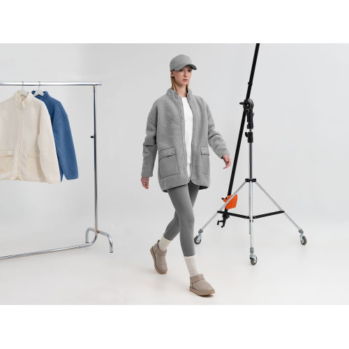 Куртка унисекс Oblako, светло-серая Куртка унисекс Oblako, светло-серая