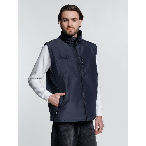 Куртка-трансформер унисекс Astana, темно-синяя Куртка-трансформер унисекс Astana, темно-синяя