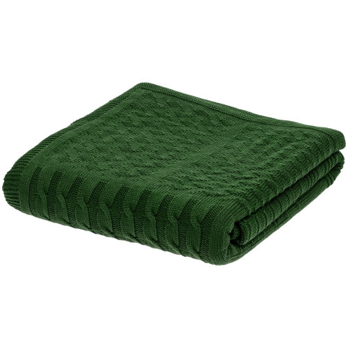 Плед Snippet, темно-зеленый Плед Snippet, темно-зеленый