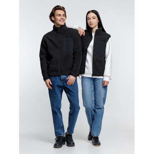 Куртка унисекс Fury, темно-серая (графит) Куртка унисекс Fury, темно-серая (графит)