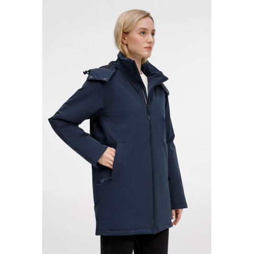 Куртка-парка унисекс Sfera, темно-синяя Куртка-парка унисекс Sfera, темно-синяя