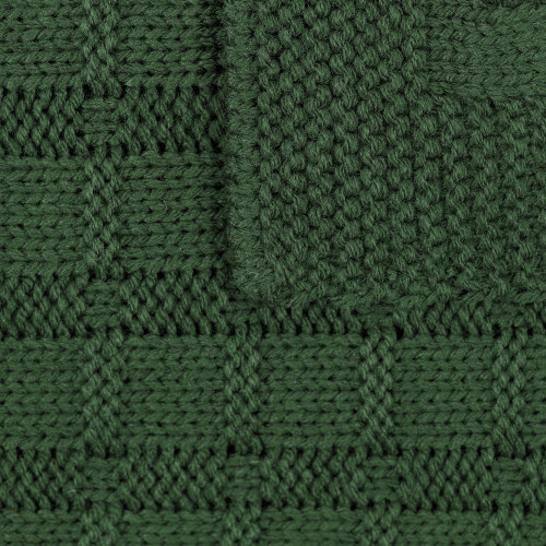 Плед Snippet, темно-зеленый Плед Snippet, темно-зеленый