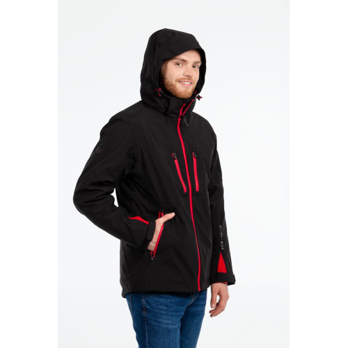 Куртка-трансформер мужская Matrix, черная с красным Куртка-трансформер мужская Matrix, черная с красным