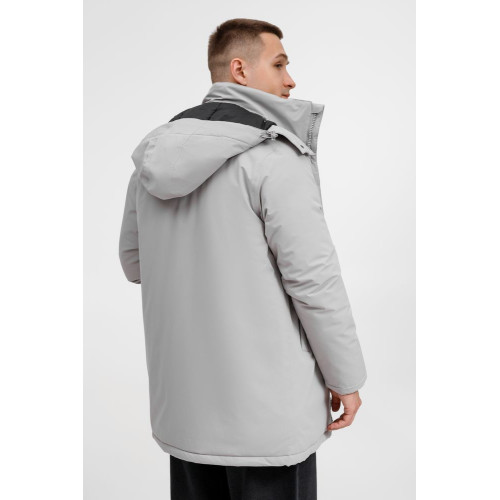 Куртка-парка унисекс Sfera, светло-серая Куртка-парка унисекс Sfera, светло-серая