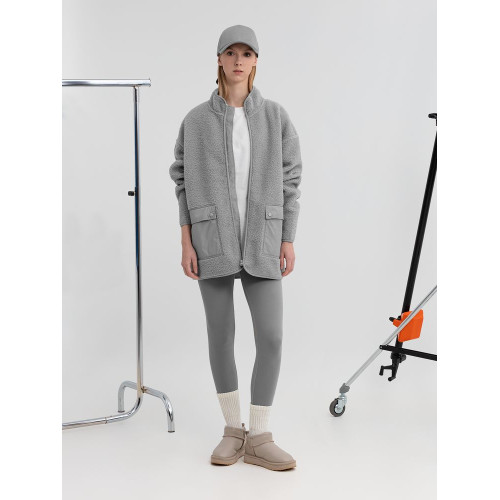 Куртка унисекс Oblako, светло-серая Куртка унисекс Oblako, светло-серая