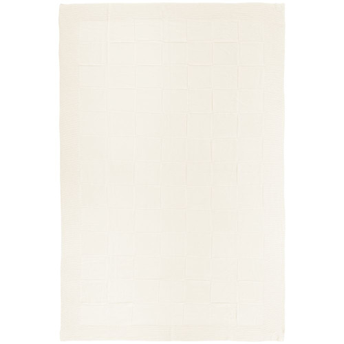 Плед Chess Queen, ver.2, молочно-белый