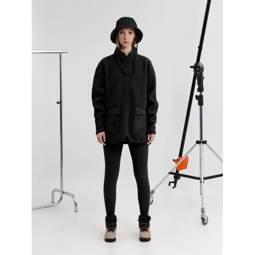 Куртка унисекс Oblako, черная Куртка унисекс Oblako, черная