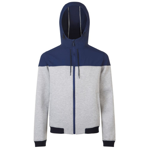 Куртка унисекс Voltage, серый меланж с темно-синим Куртка унисекс Voltage, серый меланж с темно-синим