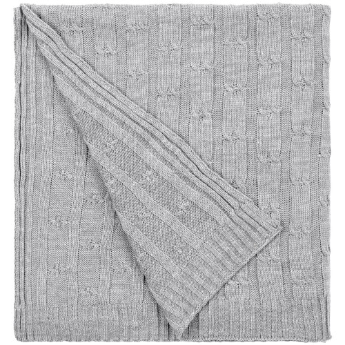 Плед Trenza, светло-серый Плед Trenza, светло-серый