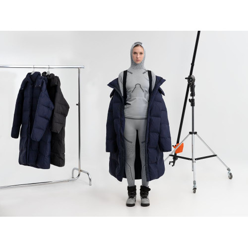 Пуховик унисекс Kapsula, серый Пуховик унисекс Kapsula, серый