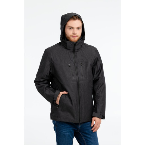 Куртка-трансформер мужская Matrix, серая с черным Куртка-трансформер мужская Matrix, серая с черным