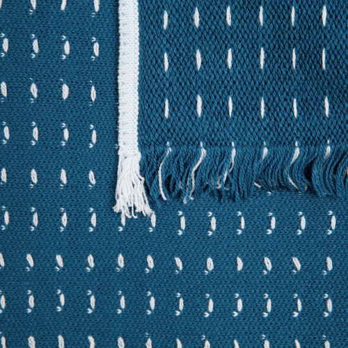 Плед Fringy, синий с голубым Плед Fringy, синий с голубым