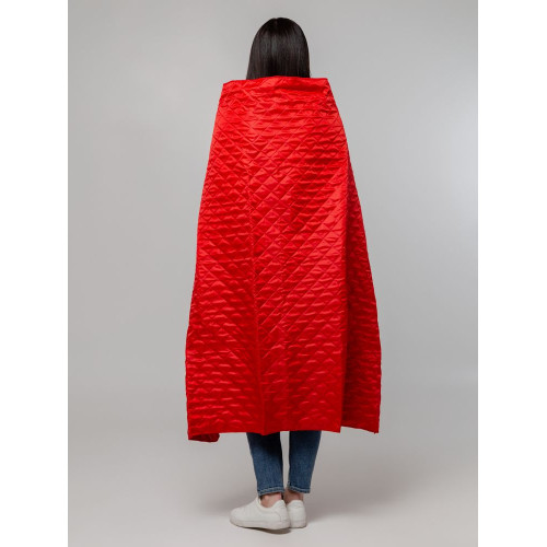 Плед-пончо для пикника SnapCoat, красный Плед-пончо для пикника SnapCoat, красный