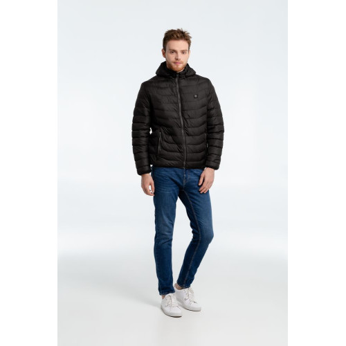 Куртка с подогревом Thermalli Chamonix, черная Куртка с подогревом Thermalli Chamonix, черная