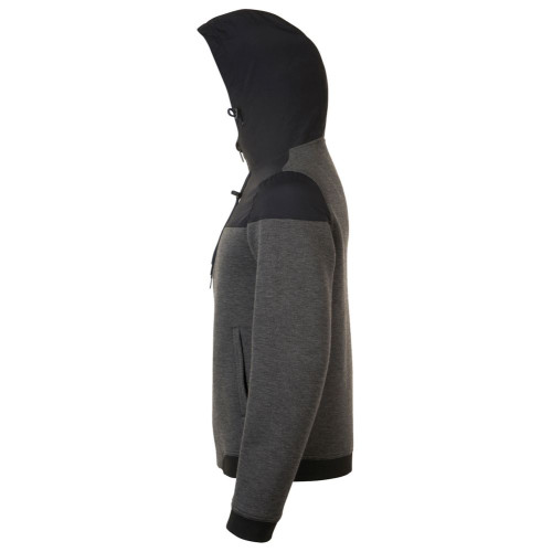 Куртка унисекс Voltage, черный меланж с черным Куртка унисекс Voltage, черный меланж с черным