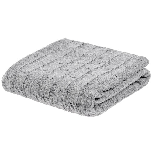 Плед Trenza, светло-серый Плед Trenza, светло-серый