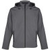 Куртка софтшелл с капюшоном мужская Race Men, темно-серая Куртка софтшелл с капюшоном мужская Race Men, темно-серая
