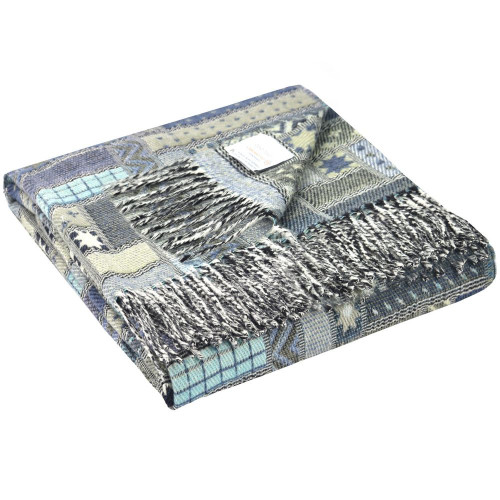 Плед Baltimora, синий с серым Плед Baltimora, синий с серым