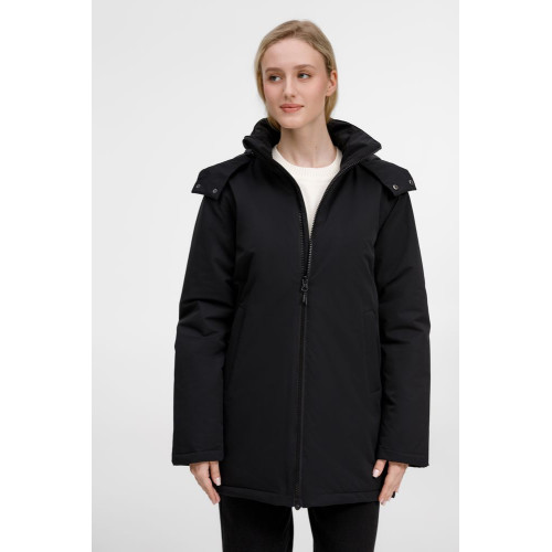 Куртка-парка унисекс Sfera, черная Куртка-парка унисекс Sfera, черная