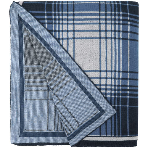 Плед Duotone, синий с белым Плед Duotone, синий с белым