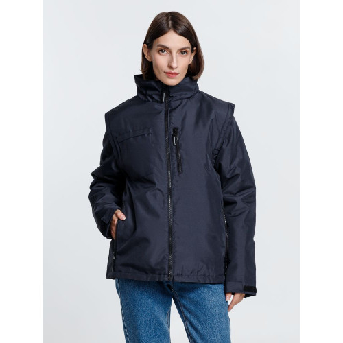 Куртка-трансформер унисекс Astana, темно-синяя Куртка-трансформер унисекс Astana, темно-синяя