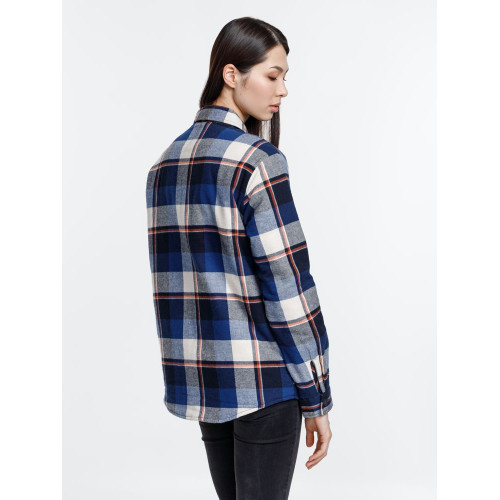 Куртка-рубашка оверсайз унисекс Noah, синяя Куртка-рубашка оверсайз унисекс Noah, синяя