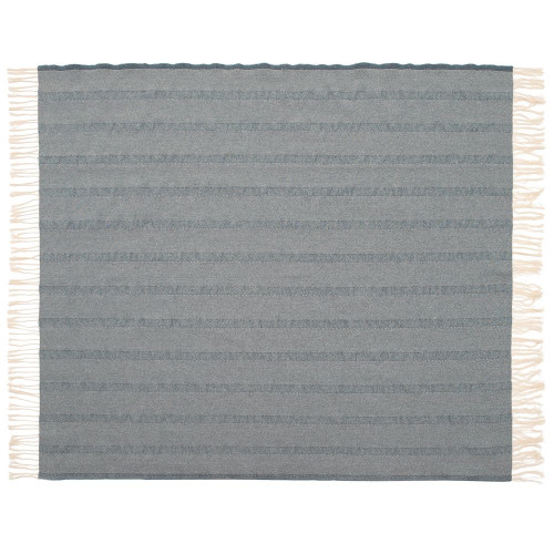 Плед «Сенеж», серо-синий Плед «Сенеж», серо-синий