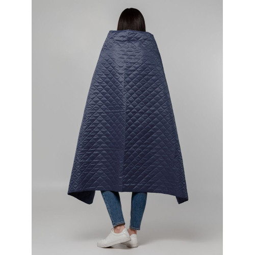 Плед-пончо для пикника SnapCoat, синий Плед-пончо для пикника SnapCoat, синий