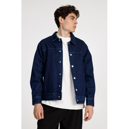 Куртка джинсовая O1, темно-синяя Куртка джинсовая O1, темно-синяя