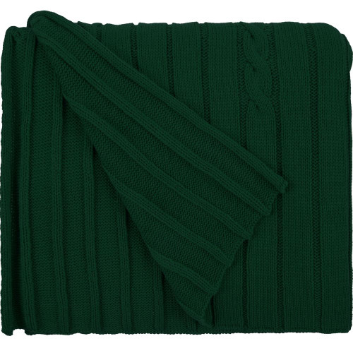 Плед Tressa, темно-зеленый Плед Tressa, темно-зеленый