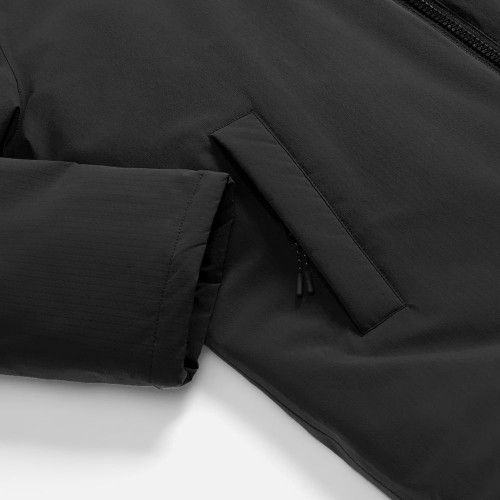 Куртка-парка унисекс Sfera, черная Куртка-парка унисекс Sfera, черная