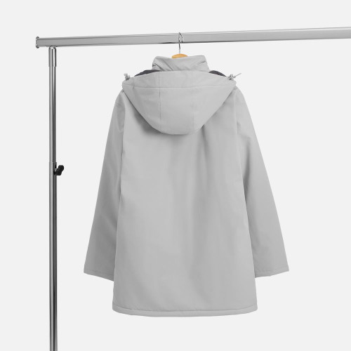 Куртка-парка унисекс Sfera, светло-серая Куртка-парка унисекс Sfera, светло-серая