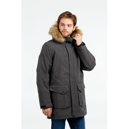 Парка мужская Explorer, серый меланж Парка мужская Explorer, серый меланж