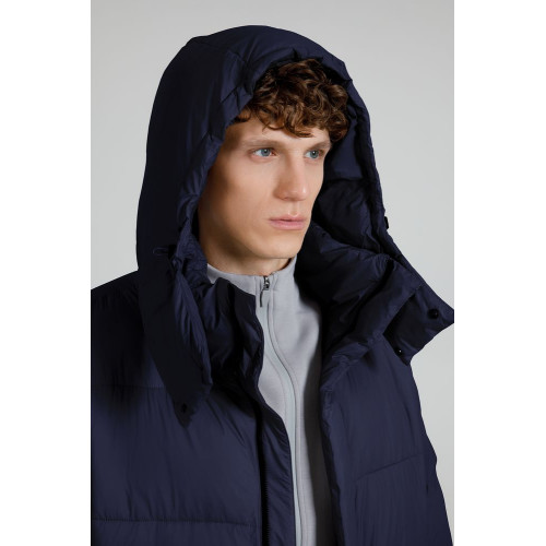 Пуховик унисекс Kapsula, темно-синий Пуховик унисекс Kapsula, темно-синий