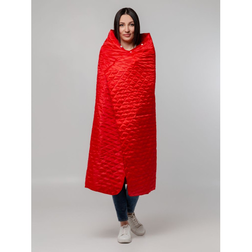 Плед-пончо для пикника SnapCoat, красный Плед-пончо для пикника SnapCoat, красный
