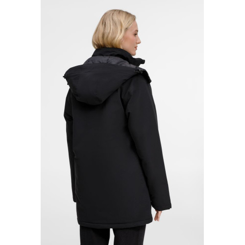 Куртка-парка унисекс Sfera, черная Куртка-парка унисекс Sfera, черная