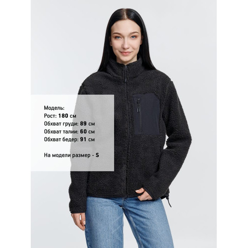 Куртка унисекс Fury, темно-серая (графит) Куртка унисекс Fury, темно-серая (графит)