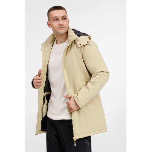 Куртка-парка унисекс Sfera, бежевая Куртка-парка унисекс Sfera, бежевая