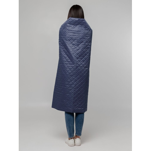 Плед-пончо для пикника SnapCoat, синий Плед-пончо для пикника SnapCoat, синий