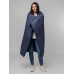 Плед-пончо для пикника SnapCoat, синий Плед-пончо для пикника SnapCoat, синий