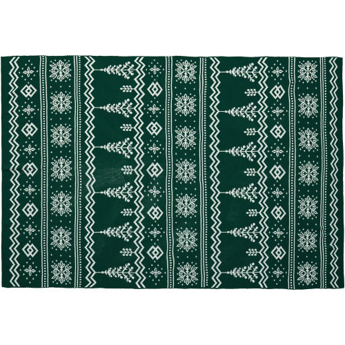 Плед Elnik, зеленый с молочно-белым Плед Elnik, зеленый с молочно-белым