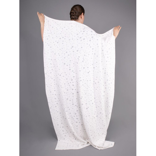 Плед Snowspot Fluffy, белый с люрексом Плед Snowspot Fluffy, белый с люрексом