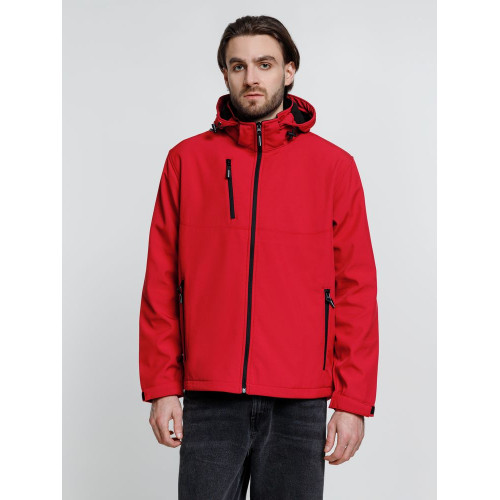 Куртка софтшелл мужская Zagreb, красная Куртка софтшелл мужская Zagreb, красная