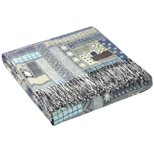 Плед Baltimora, синий с серым Плед Baltimora, синий с серым