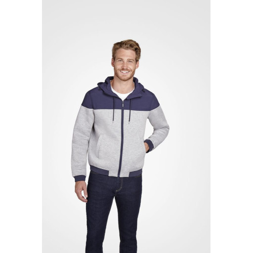 Куртка унисекс Voltage, черный меланж с черным Куртка унисекс Voltage, черный меланж с черным