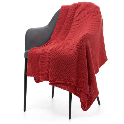 Плед Knitly, красный (коралл) Плед Knitly, красный (коралл)